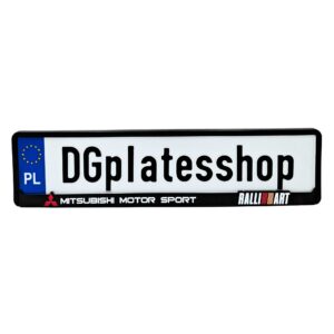 Ramka do tablicy rejestracyjnej – Mitsubishi Motor Sport