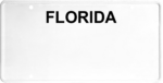 USA license plate Florida black text