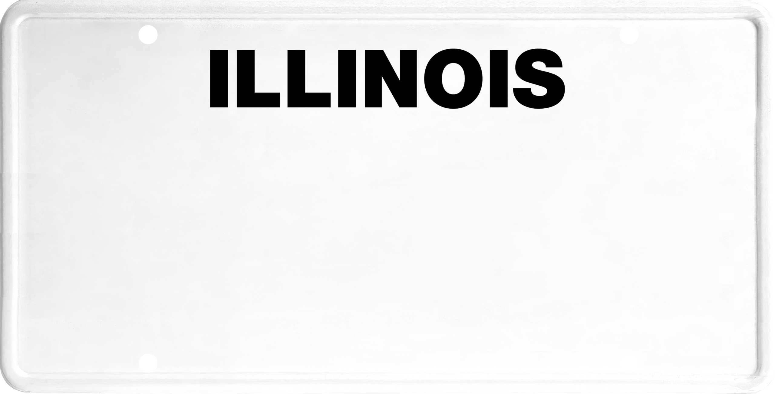 USA license plate Illinois black text
