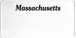USA license plate Massachusetts black text