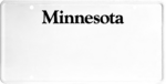 USA license plate Minnesota black text