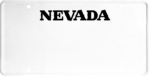 USA license plate Nevada black text