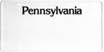 USA license plate Pennsylvania black text