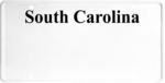 USA license plate South Carolina black text