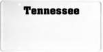 USA license plate Tennessee black text