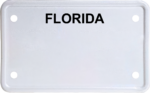 USA license plate Florida black text