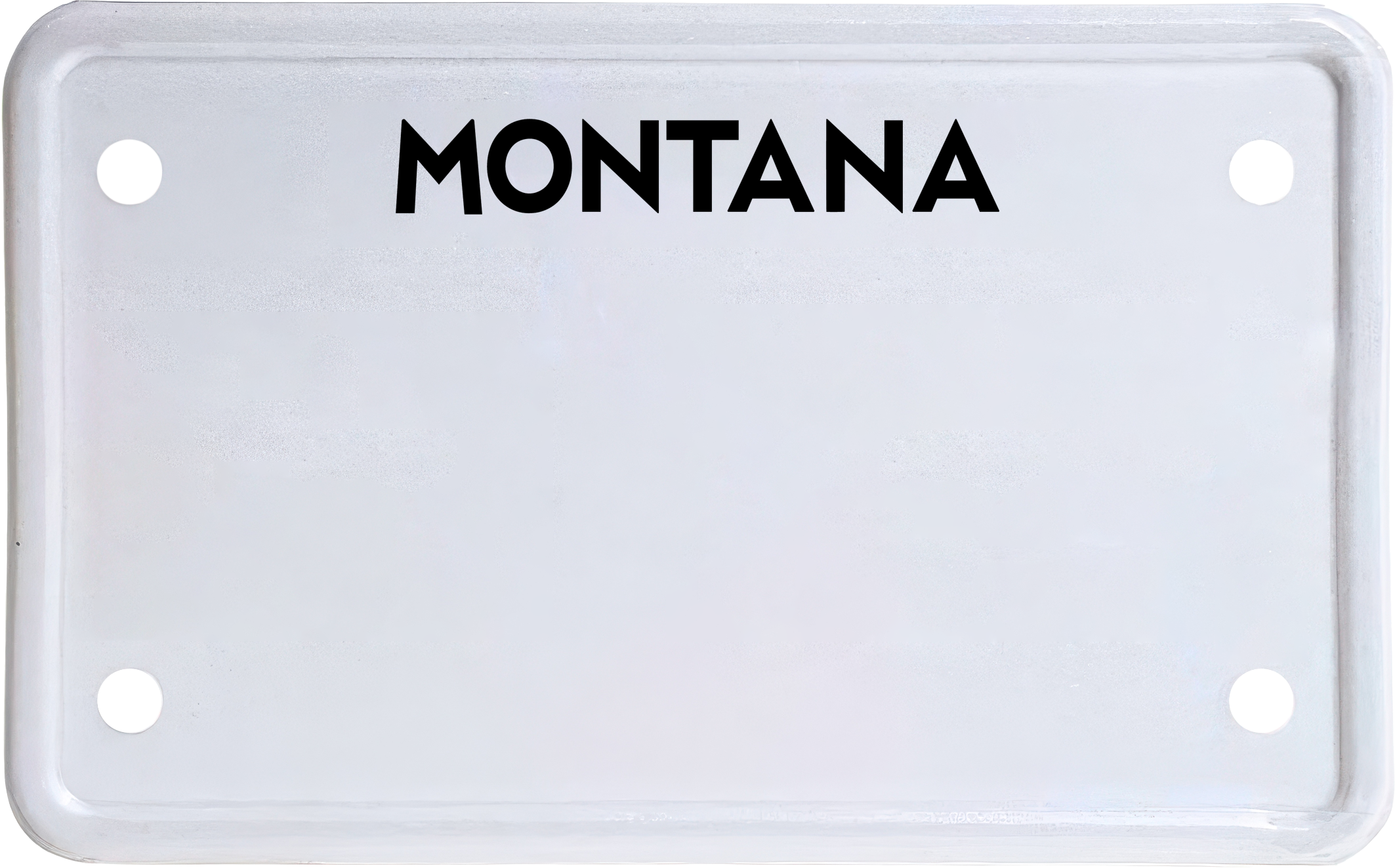 USA license plate Montana black text