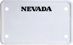 USA license plate Nevada black text