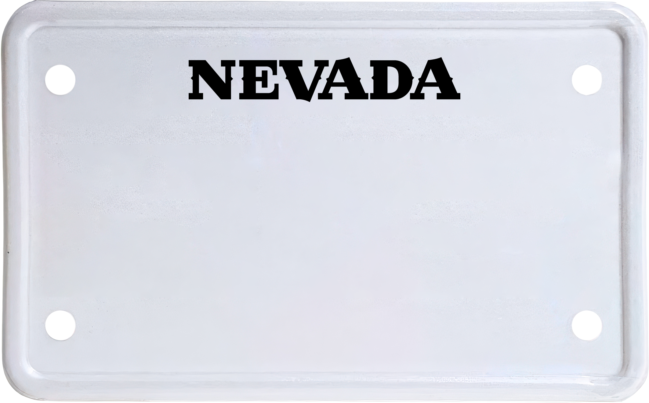USA license plate Nevada black text