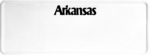 USA license plate Arkansas black text