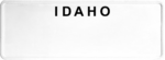 USA license plate Idaho black text