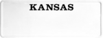 USA license plate Kansas black text