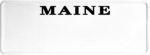 USA license plate Maine black text