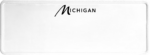 USA license plate Michigan black text