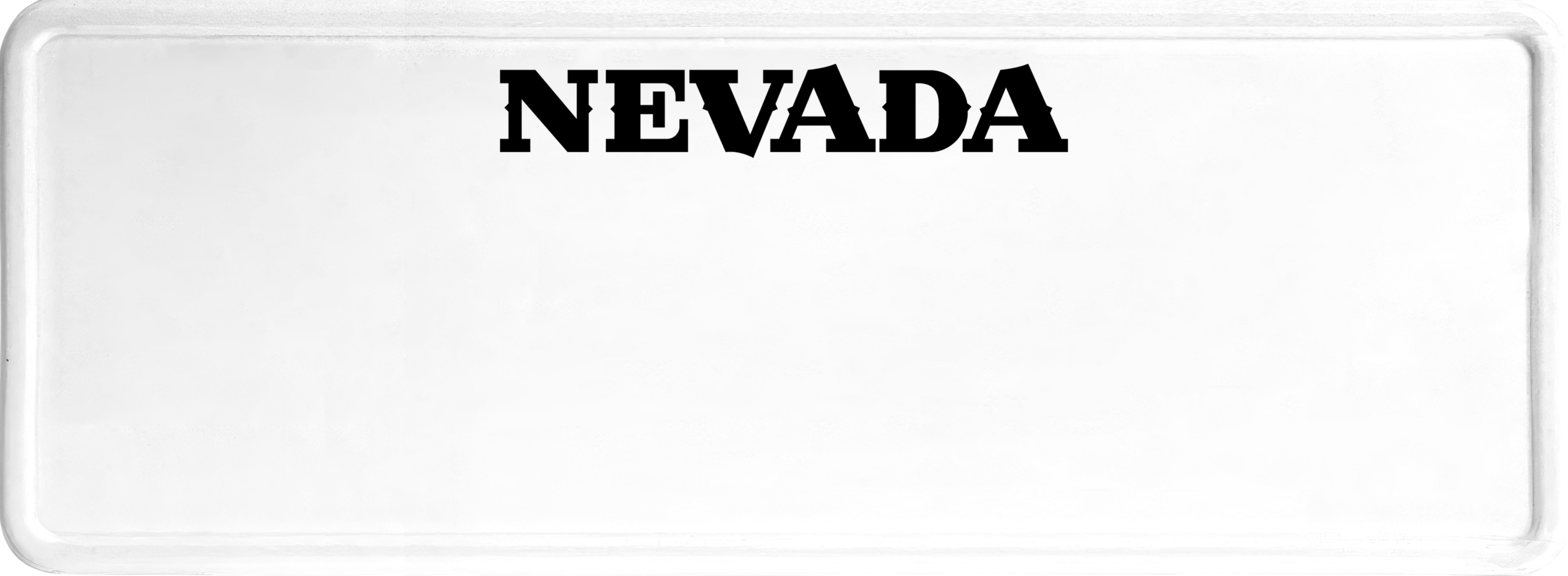 USA license plate Nevada black text