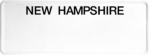 USA license plate New Hampshire black text