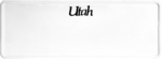 USA license plate Utah black text