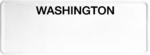 USA license plate Washington black text