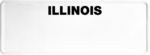 USA license plate Illinois black text