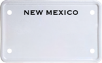 USA license plate New Mexico black text