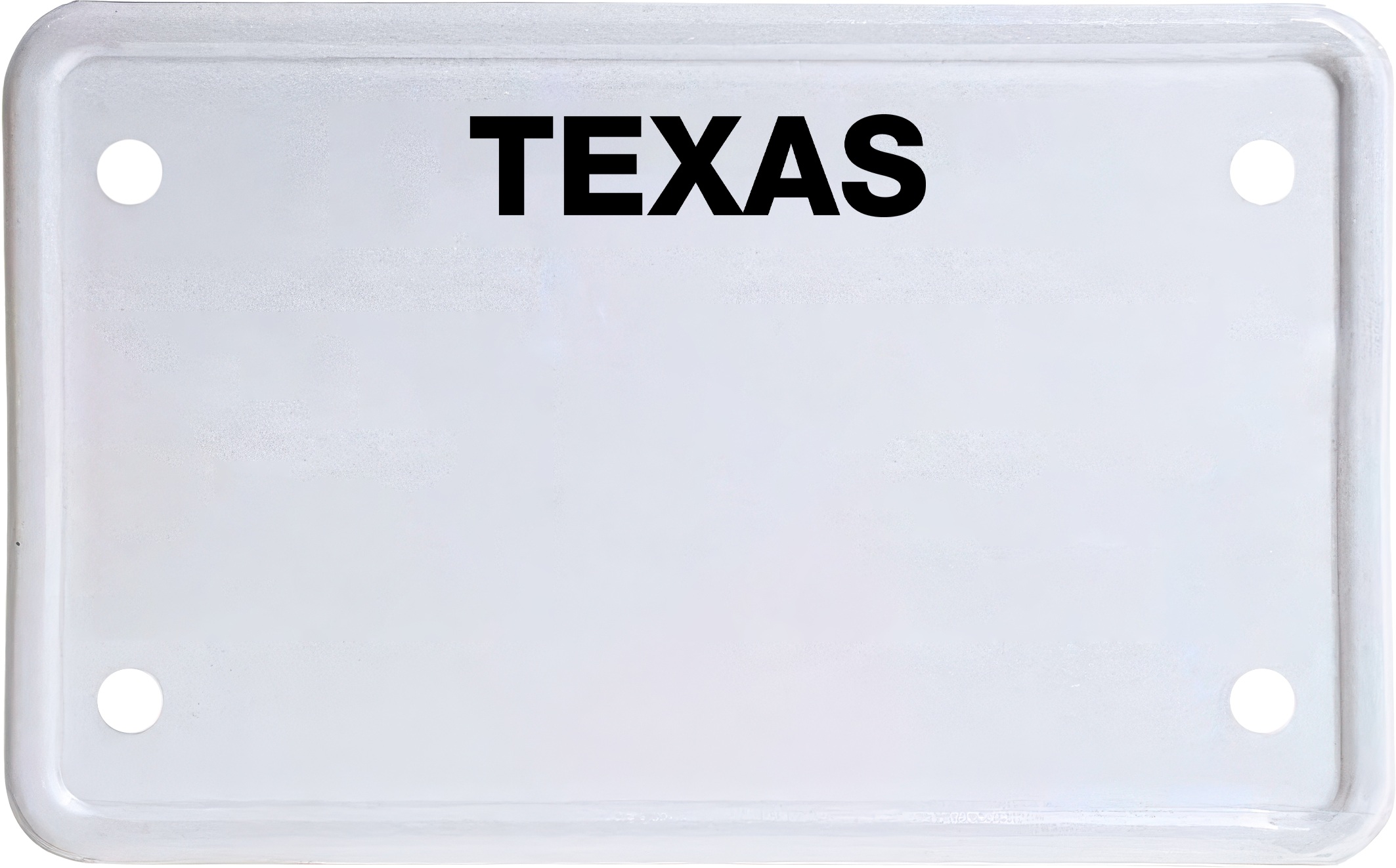 USA license plate Texas black text
