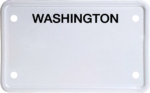 USA license plate Washington black text