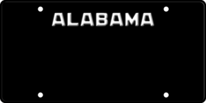 Tablica ... - Alabama (Embossed)